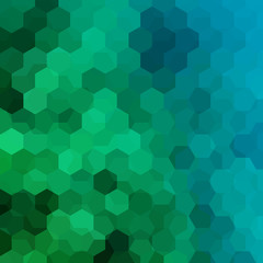 Background of blue, green geometric shapes. Mosaic pattern. Vector EPS 10. Vector illustration
