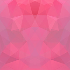 Obraz premium Geometric pattern, polygon triangles vector background in pink tone. Illustration pattern