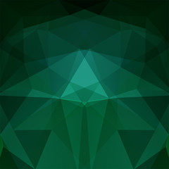 Background of geometric shapes. Green mosaic pattern. Vector EPS 10. Vector illustration