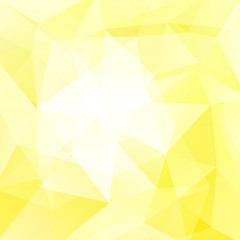 Abstract polygonal vector background. Yellow geometric vector illustration. Creative design template.