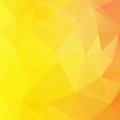 Geometric pattern, polygon triangles vector background in yellow tone. Illustration pattern