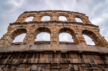 Obraz premium Verona, Italy. The Verona Arena is a Roman amphitheater in the city center, built in the first century