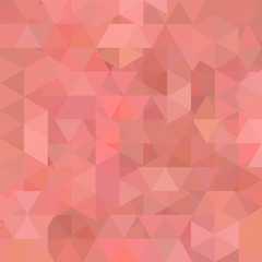 Triangle vector background. Can be used in cover design, book design, website background. Vector illustration. Pink, beige colors.