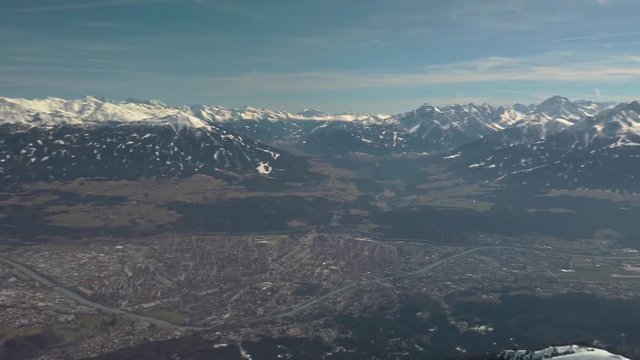 View from the Mountain Hafelekar Innsbruck Austria
