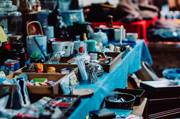 Small trinkets in Kyoto fleamarket