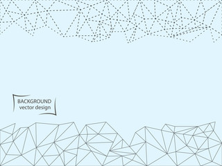 Abstract the dotted line, and polygon on a light background. Vector illustration.