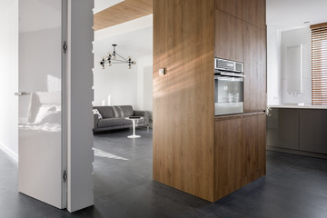 Apartment with built in oven