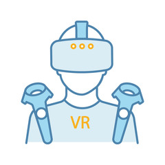 VR player color icon