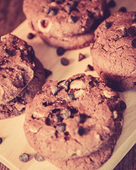 Homemade cookies, vintage style tones.