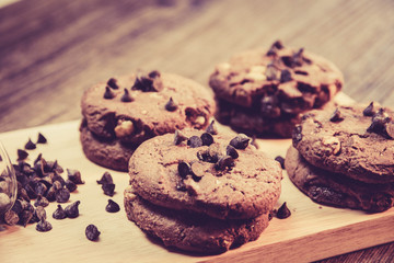 Homemade cookies, vintage style tones.