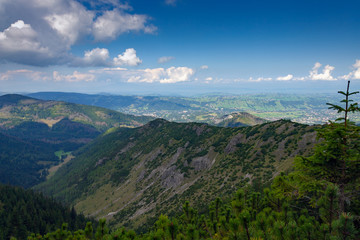 Naklejka premium Panoramic view of Tatra Mountains