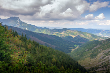 Fototapeta na wymiar Panoramic view of Tatra Mountains