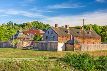Augusta, Maine, USA old fort. - obrazy, fototapety, plakaty