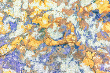 Sedimentary rocks - colourful rock layers formed through cementation and deposition - abstract graphic design backgrounds, patterns, textures