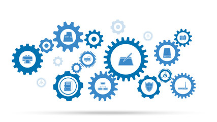 Graphic tablet icon. From computer parts set