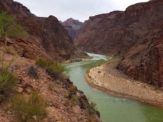 river in canyon - 257883936