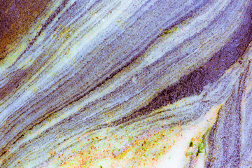 Sedimentary rocks - colourful rock layers formed through cementation and deposition - abstract graphic design backgrounds, patterns, textures