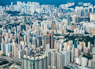 香港　高層ビル群