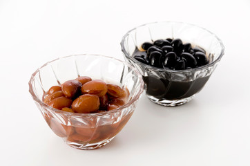 金時豆と黒豆の煮豆