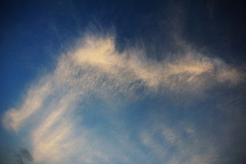 dramatic sky with clouds