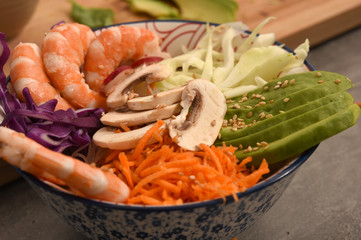 preparing a healthy meal