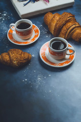 beautiful morning, coffee sweets flowers