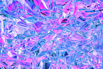 Abstract Modern bright colored holographic background in 80s style. Synthwave. Vaporwave style....