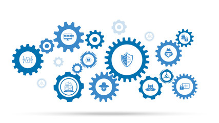 Global Shield icon. From cyber security set