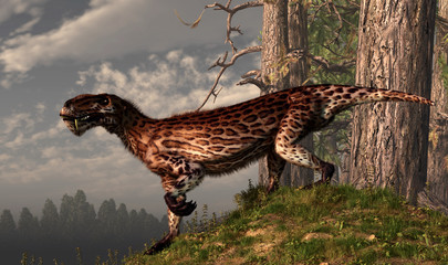 Lycaenops was a member of the Therapsids, an order that includes the ancestors of mammals. They existed before the dinosaurs and have long been extinct.  3D Rendering