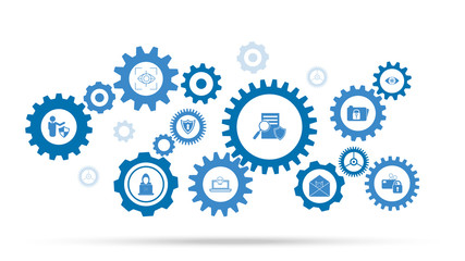 document with security shield sign icon. From cyber security set