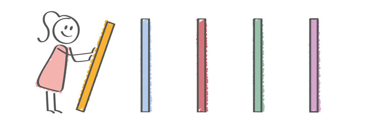 Stick Figure - dominoes chain reaction woman