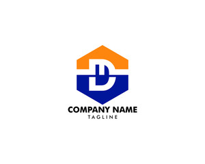 Initial Letter DM Logo Template Design