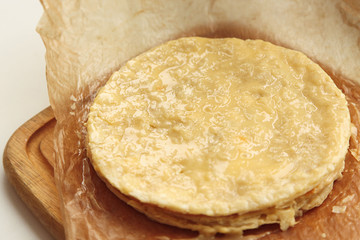 Step by step. process of cooking vanilla sponge cake