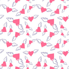 seamless love pattern illustration