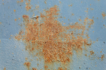 Blue Painted Heavily Corrugated Meta Plate