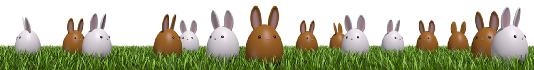 草原のイースターバニー