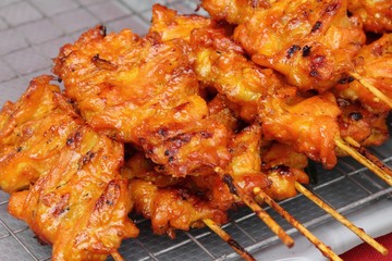 Grilled chicken is delicious at street food