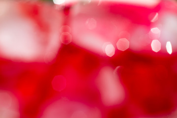 Abstract red sweet water bokeh background