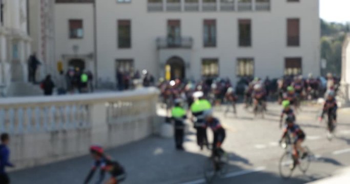 Partenza per giro turistico in bici	