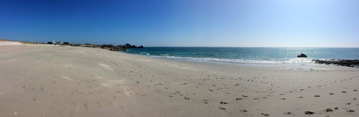 sur la plage à Lesconil en Bretagne Finistère