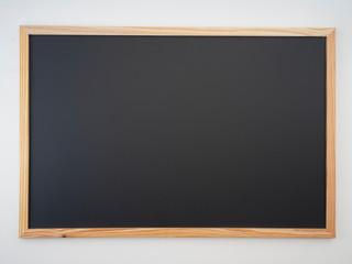 Blackboard, wooden frame, empty space for design