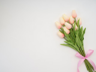 Mother's day concept.Beautiful bouquet of tulips