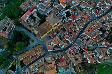 Ronda in Spanien Luftbilder - Puente Nuevo, Plaza de Toros de Ronda und Sehensw&uuml;rdigkeiten von Ronda