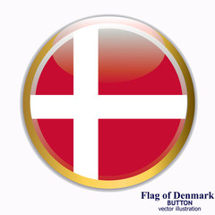 Banner with flag of Denmark. Colorful illustration with flag for web design.