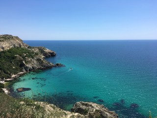view of an island in the sea