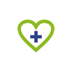 Medical and healthcare logo design vector template