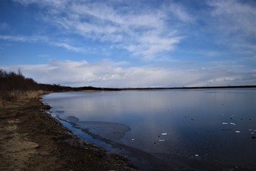 冬のウトナイ湖
