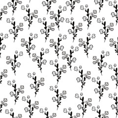 Floral seamless pattern. Summer flowers. Decorative print for fabric and other surfaces.