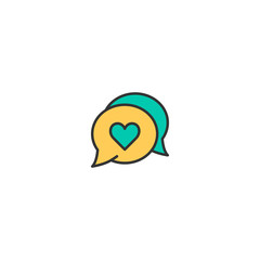 Chat Icon Design. Lifestyle icon vector design