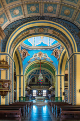 Fototapeta na wymiar Kuba, Santiago de Kuba; Die Kathedrale im Zentrum von Santiago. 